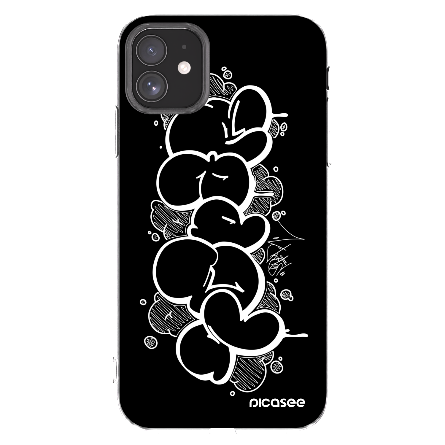 Picasee silikónový prehľadný obal pre Apple iPhone 11 - Throw UP