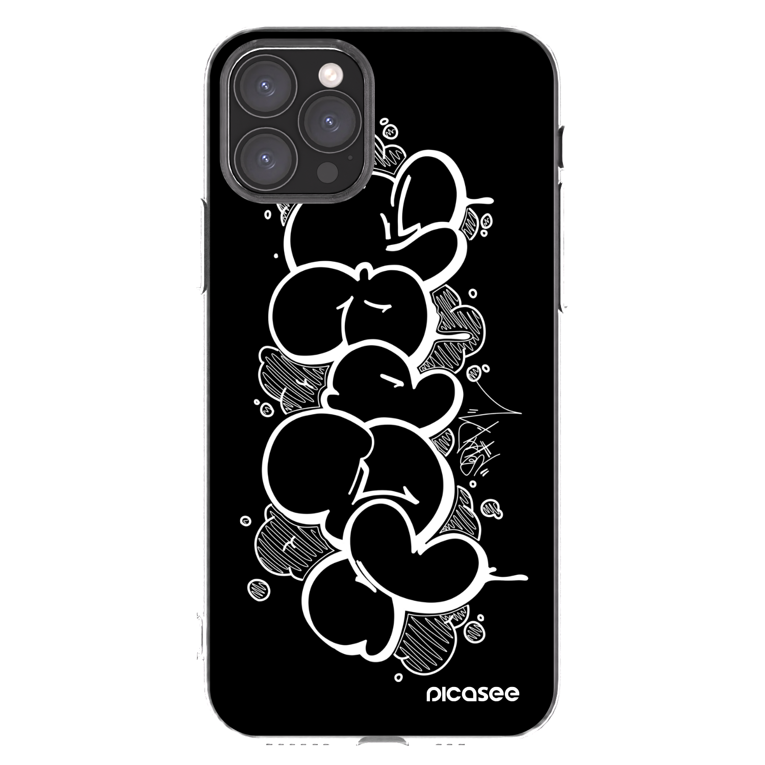 Picasee silikónový prehľadný obal pre Apple iPhone 11 Pro - Throw UP