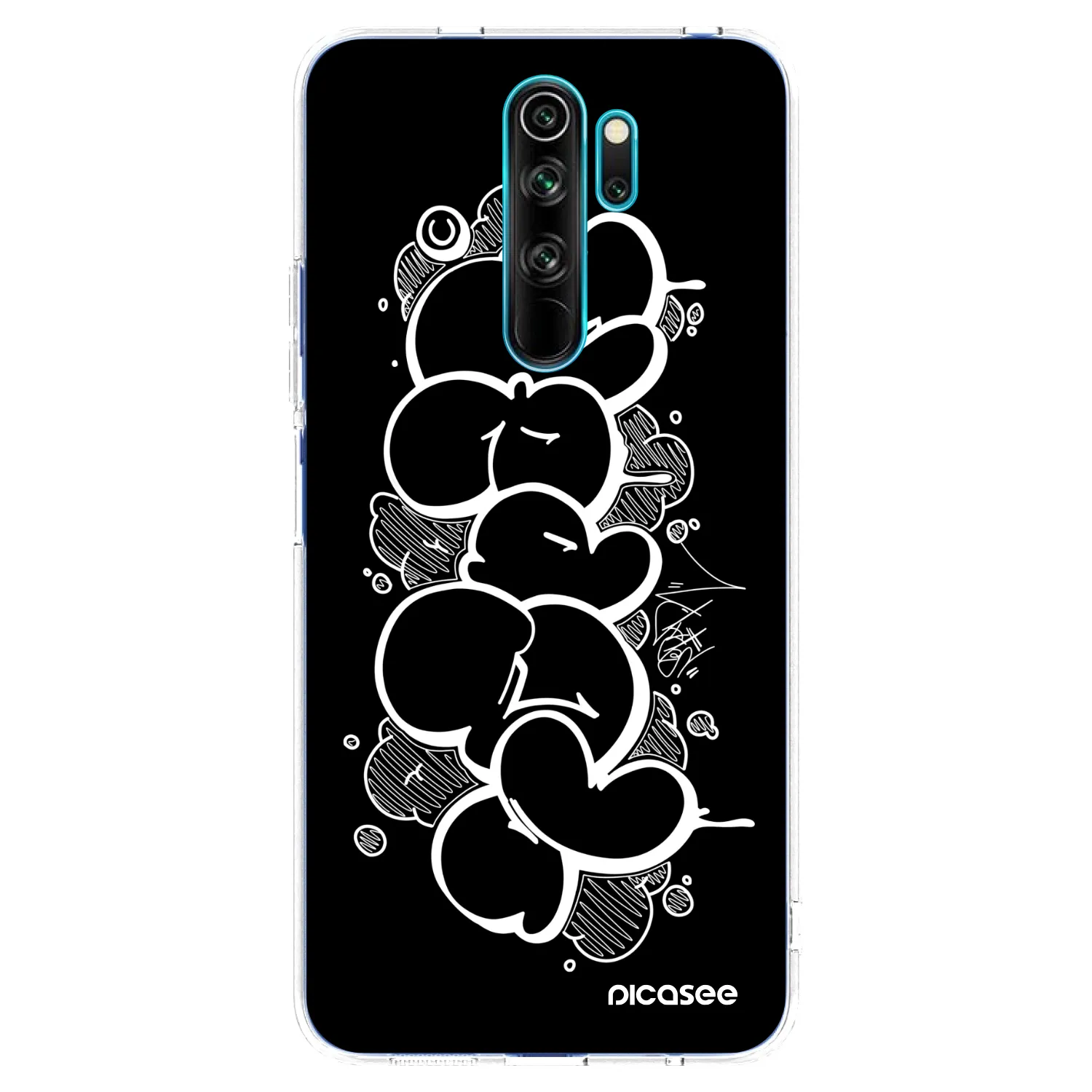 Picasee silikónový prehľadný obal pre Xiaomi Redmi Note 8 Pro - Throw UP