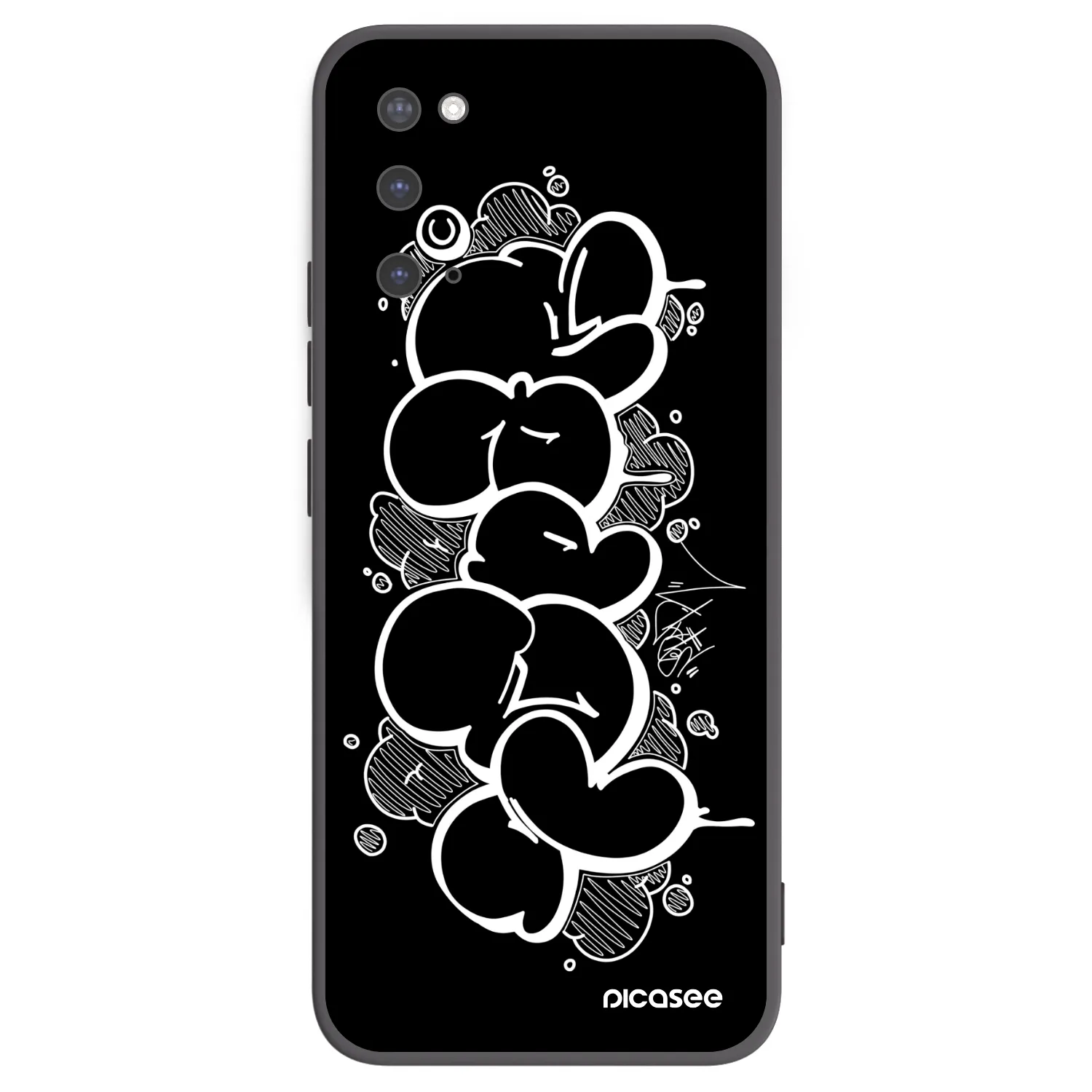 Picasee silikónový čierny obal pre Samsung Galaxy S20 G980F - Throw UP