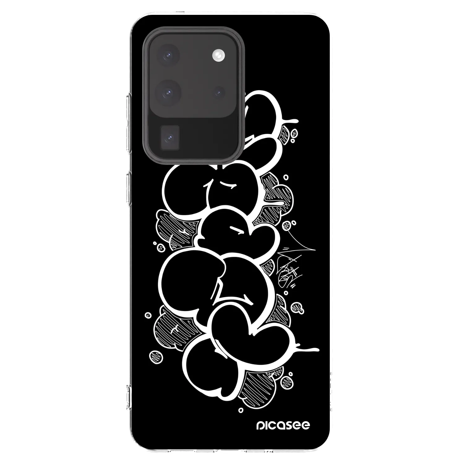 Picasee silikónový prehľadný obal pre Samsung Galaxy S20 Ultra 5G G988F - Throw UP