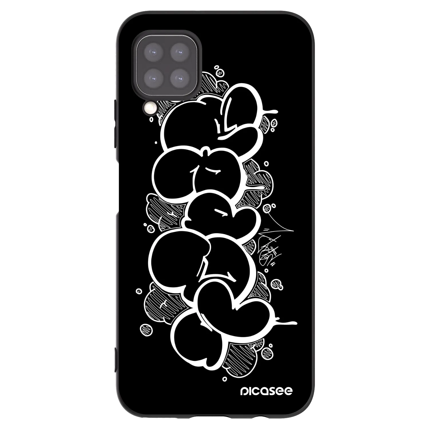 Picasee silikónový čierny obal pre Huawei P40 Lite - Throw UP