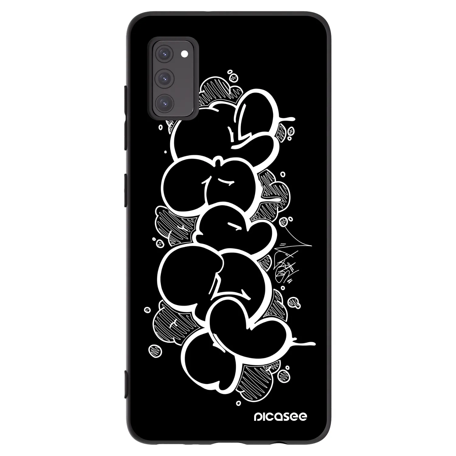 Picasee silikónový čierny obal pre Samsung Galaxy A41 A415F - Throw UP