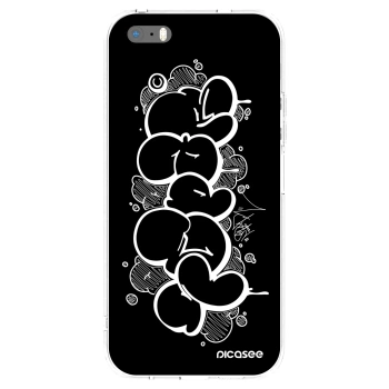 Picasee silikónový prehľadný obal pre Apple iPhone 5/5S/SE - Throw UP