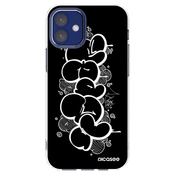 Picasee silikónový prehľadný obal pre Apple iPhone 12 mini - Throw UP