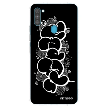 Picasee silikónový prehľadný obal pre Samsung Galaxy M11 - Throw UP