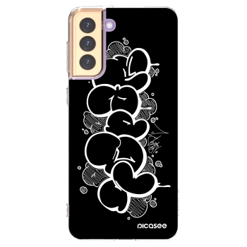 Picasee silikónový prehľadný obal pre Samsung Galaxy S21+ 5G G996F - Throw UP