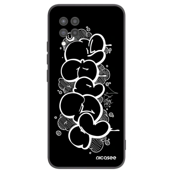 Picasee silikónový čierny obal pre Samsung Galaxy A42 A426B - Throw UP