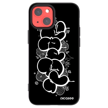 Picasee silikónový čierny obal pre Apple iPhone 13 mini - Throw UP