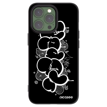 Picasee silikónový čierny obal pre Apple iPhone 13 Pro - Throw UP
