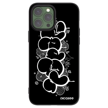 Picasee silikónový čierny obal pre Apple iPhone 13 Pro Max - Throw UP