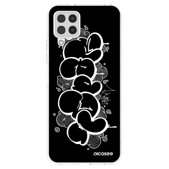 Picasee silikónový prehľadný obal pre Samsung Galaxy A22 A225F 4G - Throw UP