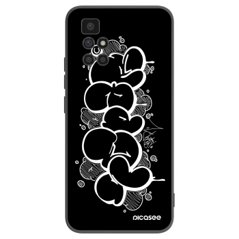 Picasee silikónový čierny obal pre Xiaomi Redmi 10 - Throw UP