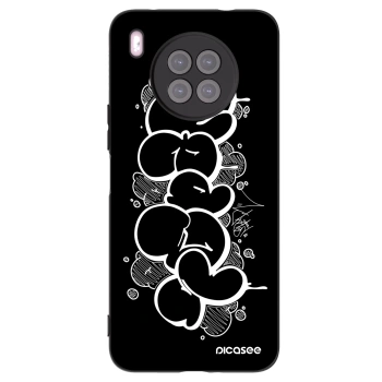 Picasee silikónový čierny obal pre Huawei Nova 8i - Throw UP