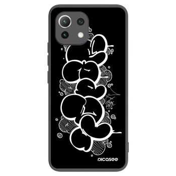 Picasee silikónový čierny obal pre Xiaomi 11 Lite 5G NE - Throw UP