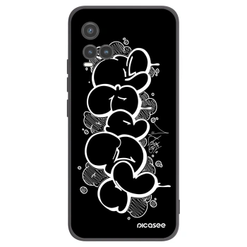 Picasee silikónový čierny obal pre Vivo Y33s - Throw UP