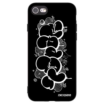 Picasee silikónový čierny obal pre Apple iPhone SE 2022 - Throw UP