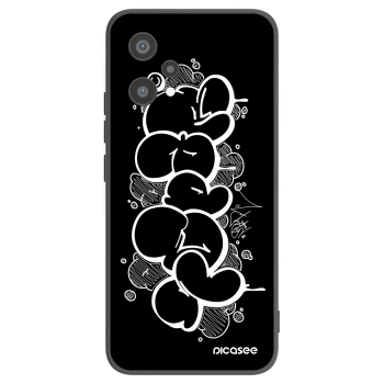 Picasee silikónový čierny obal pre Realme 9 Pro 5G - Throw UP