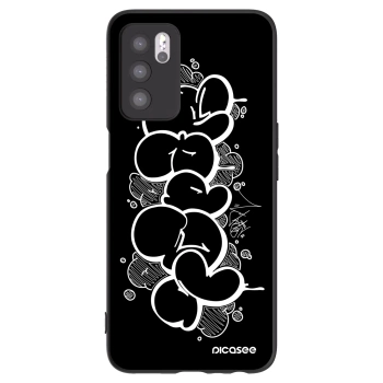 Picasee silikónový čierny obal pre OPPO A16s - Throw UP