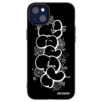 Picasee silikónový čierny obal pre Apple iPhone 14 Plus - Throw UP