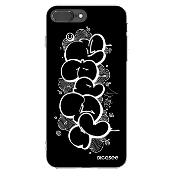 Picasee silikónový prehľadný obal pre Apple iPhone 8 Plus - Throw UP