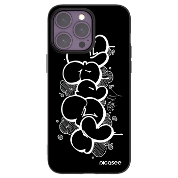 Picasee silikónový čierny obal pre Apple iPhone 14 Pro Max - Throw UP