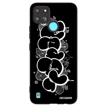 Picasee silikónový čierny obal pre Realme C21Y - Throw UP