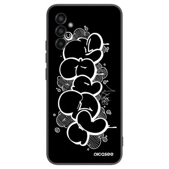 Picasee silikónový čierny obal pre Samsung Galaxy M13 M135F - Throw UP