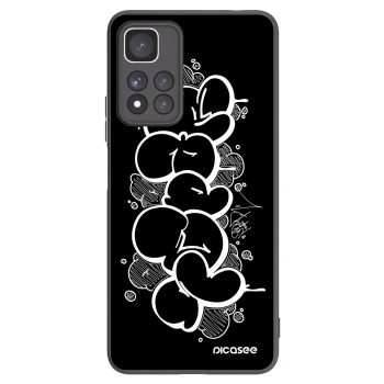 Picasee silikónový čierny obal pre Xiaomi Redmi Note 11 Pro+ 5G - Throw UP