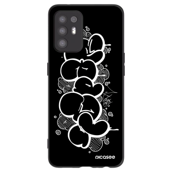 Picasee silikónový čierny obal pre OPPO A94 5G - Throw UP