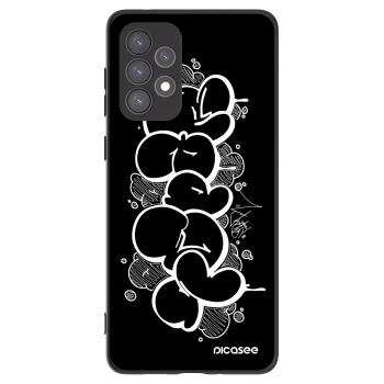 Picasee silikónový čierny obal pre Samsung Galaxy A73 5G - Throw UP