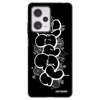 Picasee silikónový čierny obal pre Xiaomi Redmi Note 12 Pro+ 5G - Throw UP