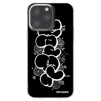 Picasee silikónový prehľadný obal pre Apple iPhone 15 Pro Max - Throw UP