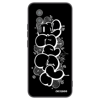 Picasee silikónový čierny obal pre Xiaomi Poco F5 Pro 5G - Throw UP