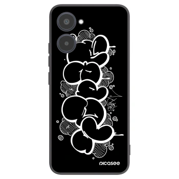 Picasee silikónový čierny obal pre Realme 10 4G - Throw UP