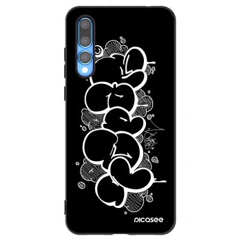Picasee silikónový čierny obal pre Huawei P20 Pro - Throw UP