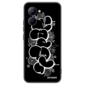 Picasee silikónový čierny obal pre Realme C33 (2023) - Throw UP