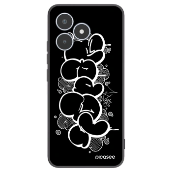 Picasee silikónový čierny obal pre Realme C53 - Throw UP