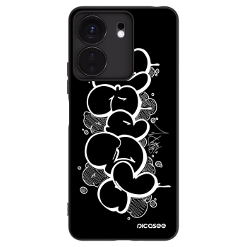 Picasee silikónový čierny obal pre Xiaomi Redmi 13C 4G - Throw UP