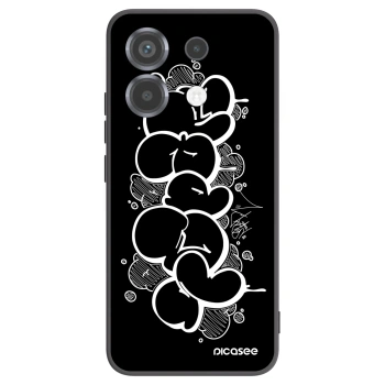 Picasee silikónový čierny obal pre Xiaomi Poco X6 - Throw UP