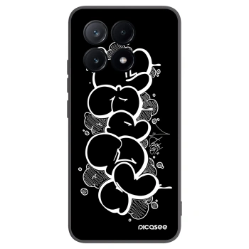 Picasee silikónový čierny obal pre Xiaomi Poco X6 Pro - Throw UP