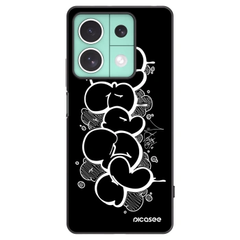 Picasee silikónový čierny obal pre Xiaomi Redmi Note 13 5G - Throw UP