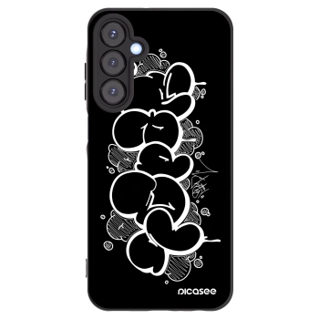 Picasee silikónový čierny obal pre Samsung Galaxy A25 A256B 5G - Throw UP