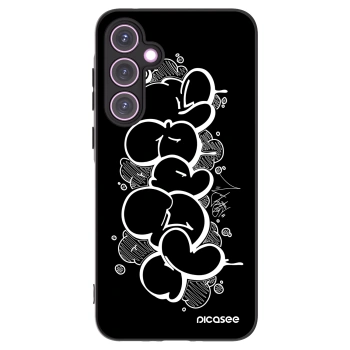 Picasee silikónový čierny obal pre Samsung Galaxy A35 5G A356B - Throw UP