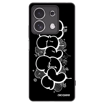 Picasee silikónový čierny obal pre Xiaomi Redmi Note 13 4G - Throw UP