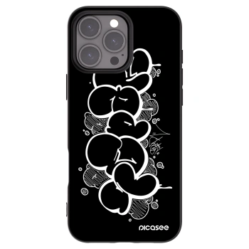 Picasee silikónový čierny obal pre Apple iPhone 16 Pro Max - Throw UP