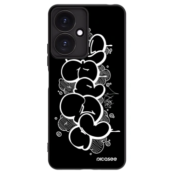 Picasee silikónový čierny obal pre Xiaomi Redmi 13C 5G - Throw UP