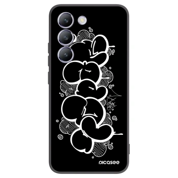 Picasee silikónový čierny obal pre Vivo V40 SE 5G - Throw UP