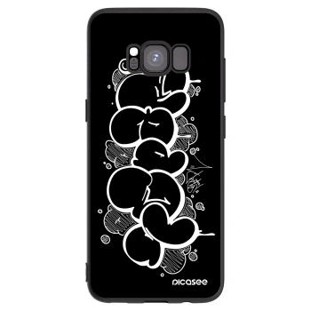 Picasee silikónový čierny obal pre Samsung Galaxy S8 G950F - Throw UP