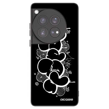 Picasee silikónový čierny obal pre OnePlus 12 5G - Throw UP